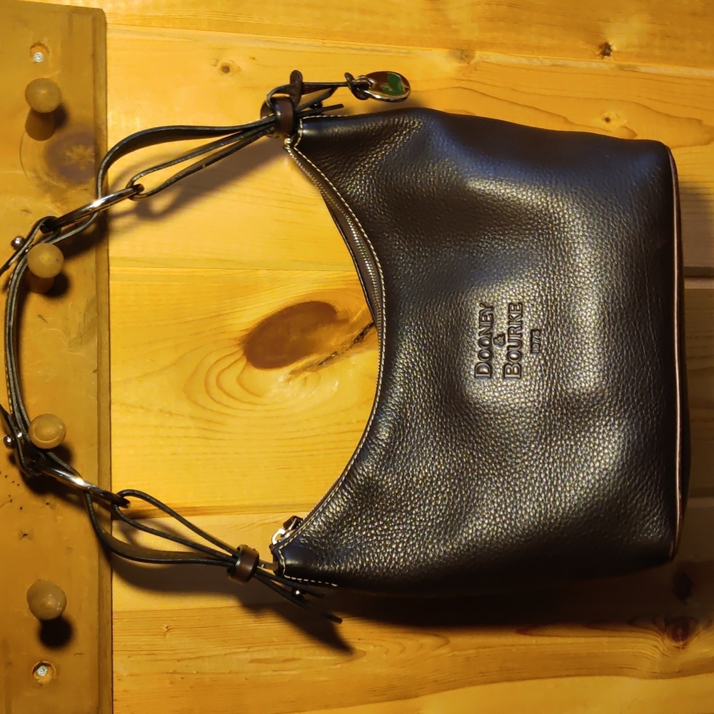 Dooney and Bourke Rich Brown Pebble Authentic Leather Handbag